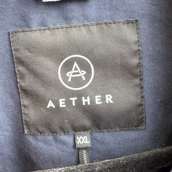 AETHER Pine Shacket button down navy blue men's XXL - Picture 5 of 9